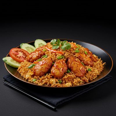 Fried Rice Triple Schezwan Non Veg